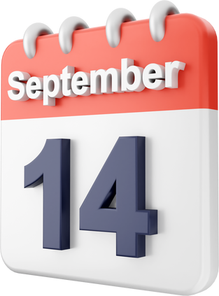 3d calendar september 14